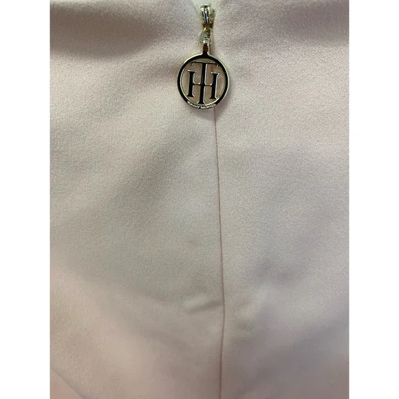 NWT Tommy Hilfiger Dress 6 Powder Pink Fit & Flare Pleated Cap Sleeve Above Knee - Picture 4 of 5
